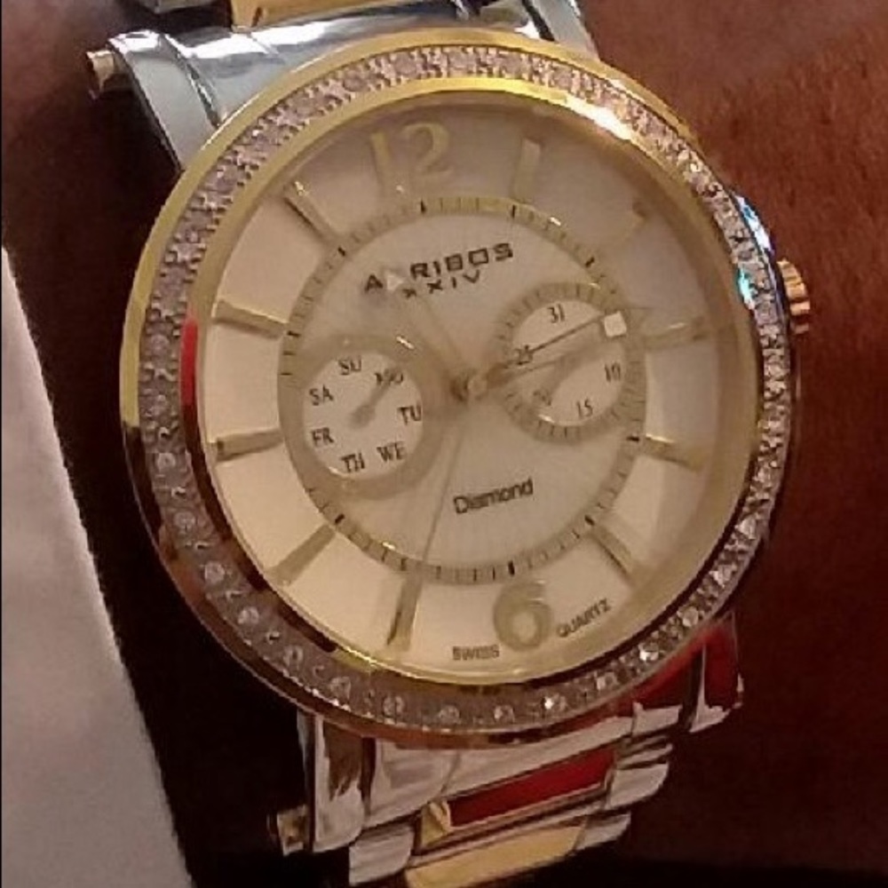 Airbos Gold and Silver tone watch